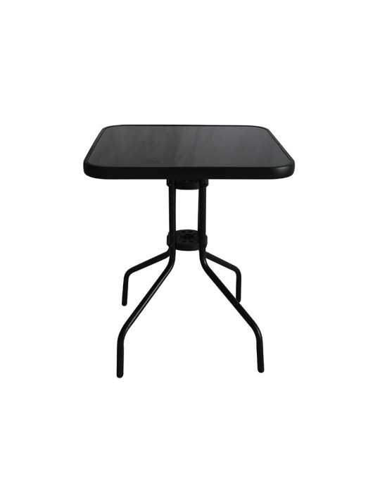 Mesa Metal/Vidrio Bistró Cuadrada