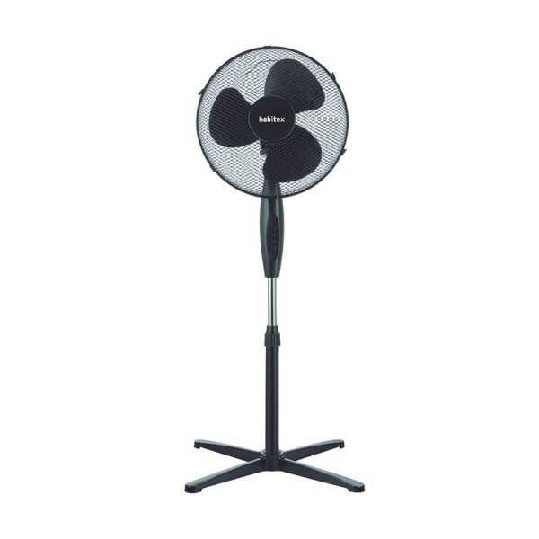Ventilador de Pie Negro VP-06+ HABITEX