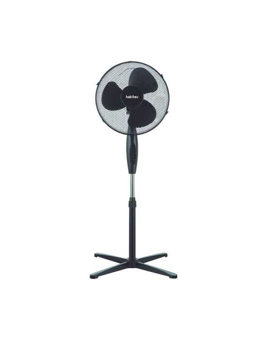 Ventilador de Pie Negro VP-06+ HABITEX