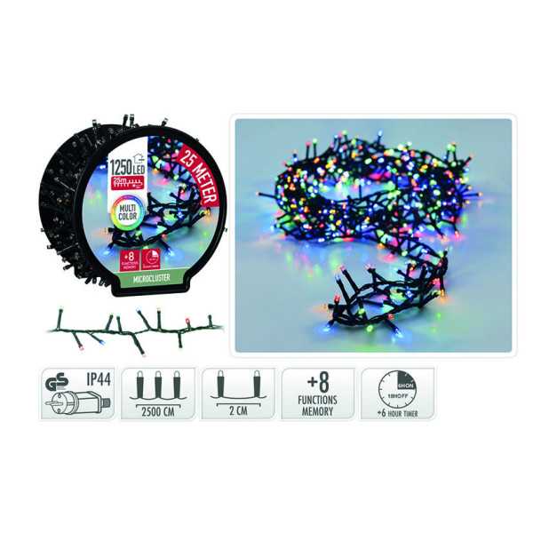 Microcluster 1250 LED Multicolor 20 m
