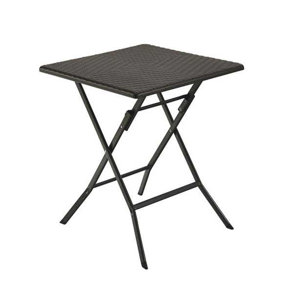 Mesa PE Ratán Plegable Tay 60 cm
