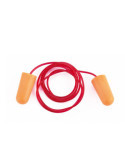 Tapón Auditivo con Cordón Naranja 100 Pares MARCA