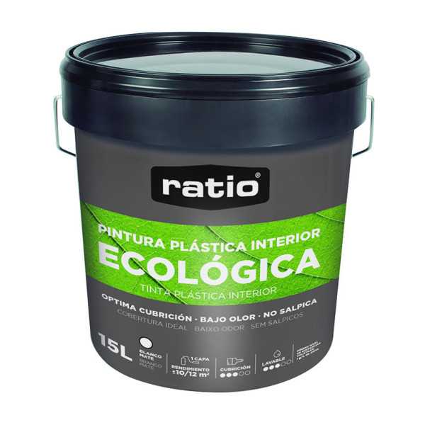 Pintura Plástica Ecológica Blanca 15L RATIO
