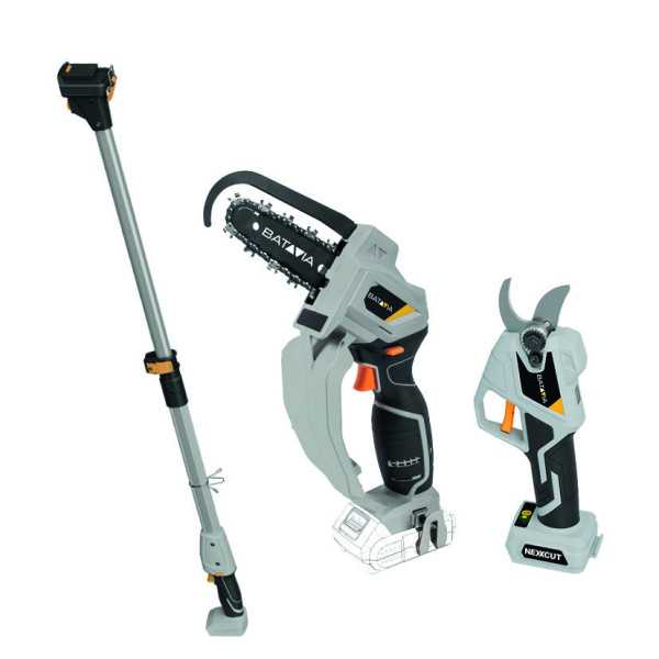 Kit Poda Minimotosierra + Tijera Batería BATAVIA