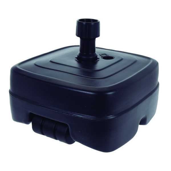 Pie Parasol Resina 45L Negro