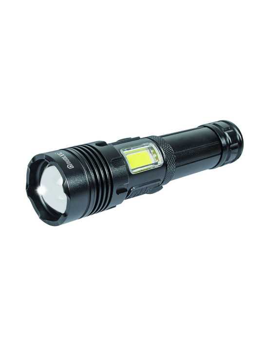 Linterna LED Aluminio 800 lm Recargable con Maletín DUOLEC