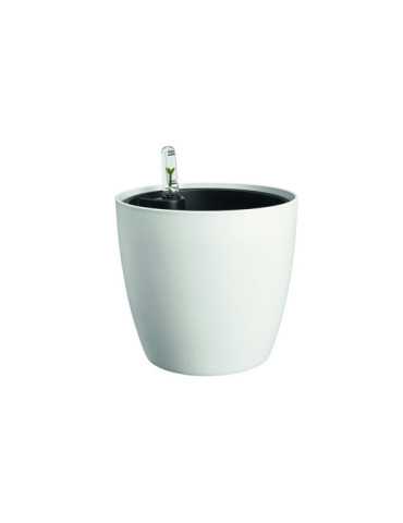 Maceta Redonda Bruselas 25 cm Blanca ELHO