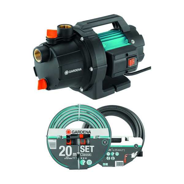 Bomba Superficie 3000/4 Basic con Manguera GARDENA