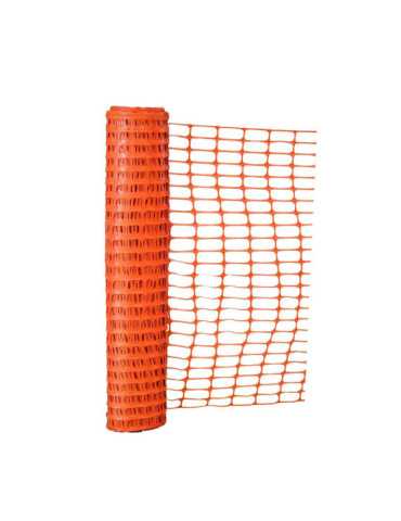 Malla Señalización Obra 100 cm x 50 m Naranja