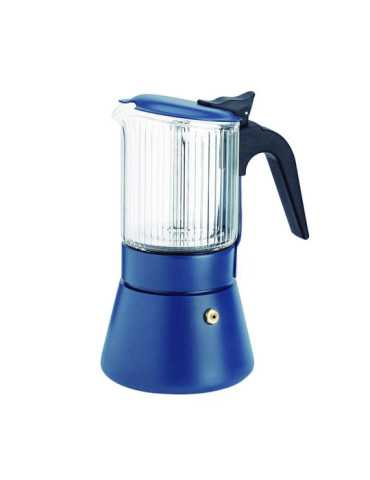 Cafetera Borosilicato 3 Tazas Azul