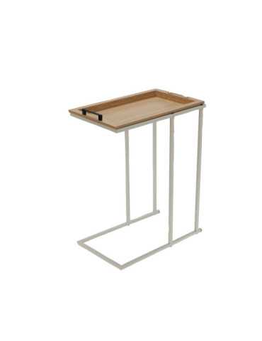 Mesa Lateral MDF Natural 45x28x59 cm