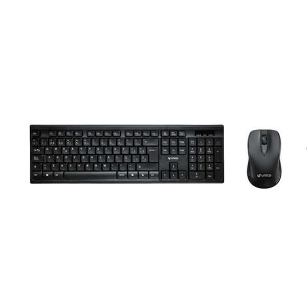 Teclado y Ratón Bluetooth Negro UNICO