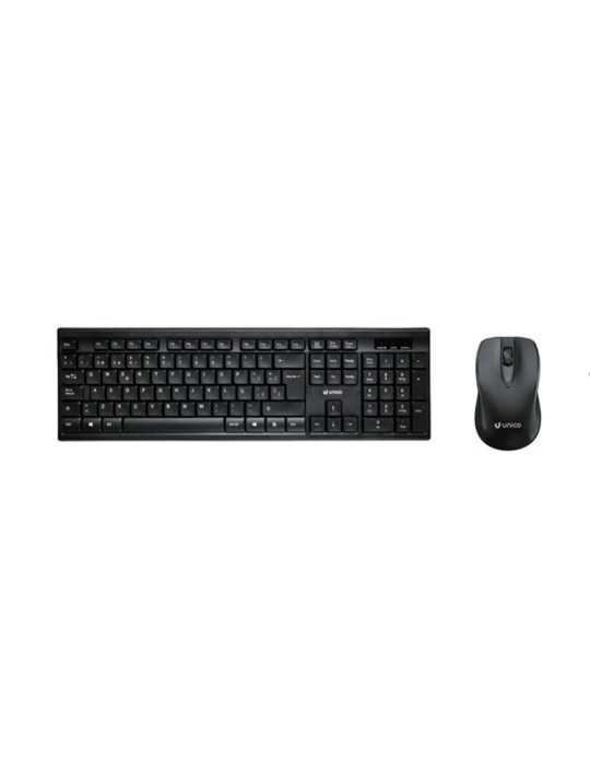 Teclado y Ratón Bluetooth Negro UNICO