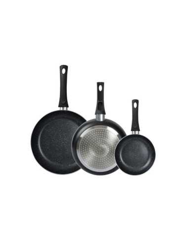 Lote 3 sartenes aluminio 18-22-26 cm HABITEX