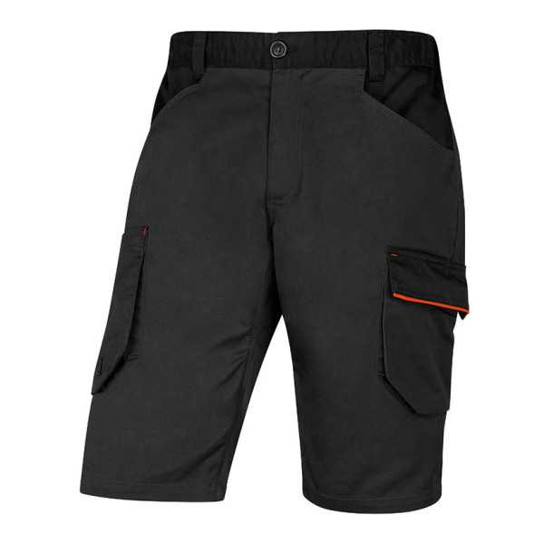 Bermuda 7 Bolsillos Gris-Naranja T/M DELTAPLUS