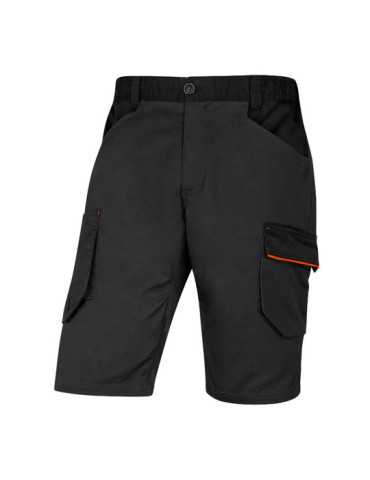 Bermuda 7 Bolsillos Gris-Naranja T/L DELTAPLUS