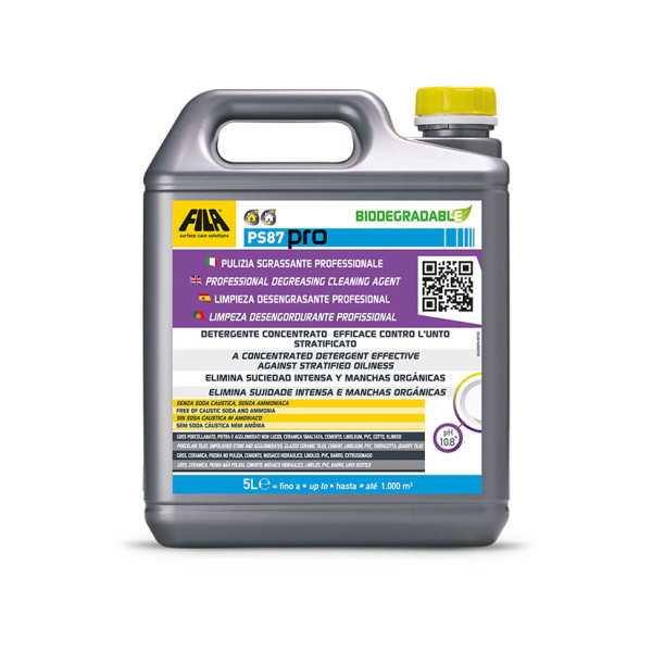 Detergente Desengrasante Profesional Fila 5 L FILA