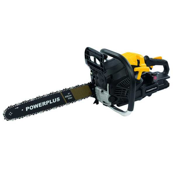 Motosierra Gasolina 53 cc / 45 cm Arranque Eléctrico POWERPLUS