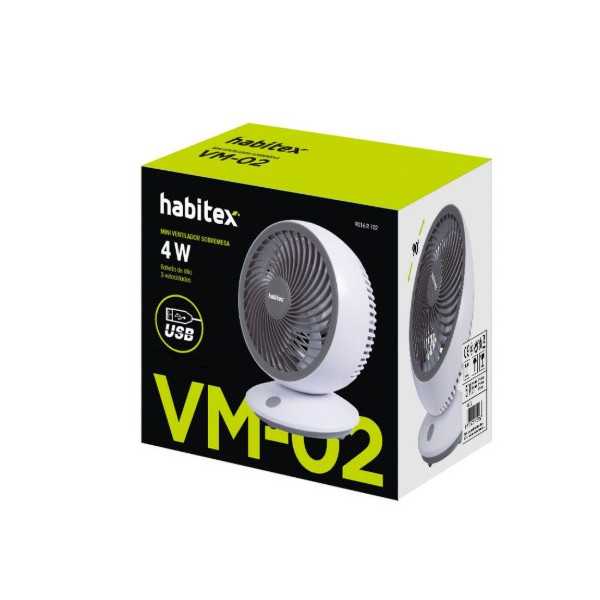 Ventilador de Mesa USB VM02 HABITEX
