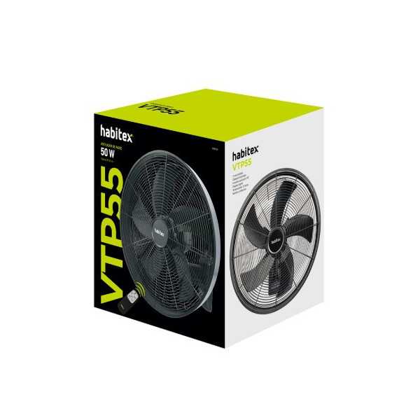 Ventilador de Pared VTP55M con Mando a Distancia HABITEX