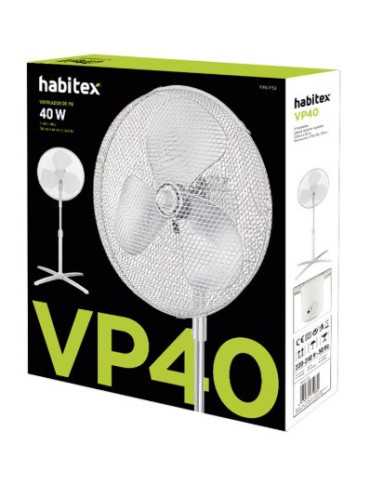 Ventilador de Pie VP40 Blanco HABITEX 2