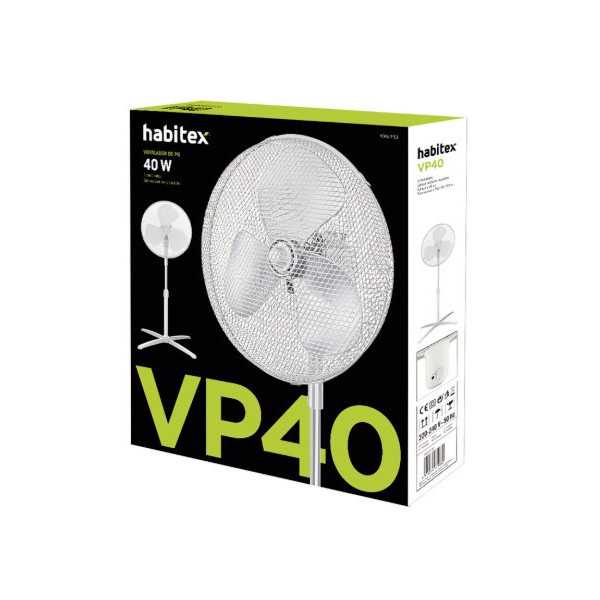 Ventilador de Pie VP40 Blanco HABITEX