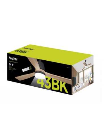 Ventilador de Techo LED Negro 43BK HABITEX 2