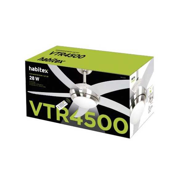 Ventilador de Techo LED VTR 4500 con Mando a Distancia HABITEX