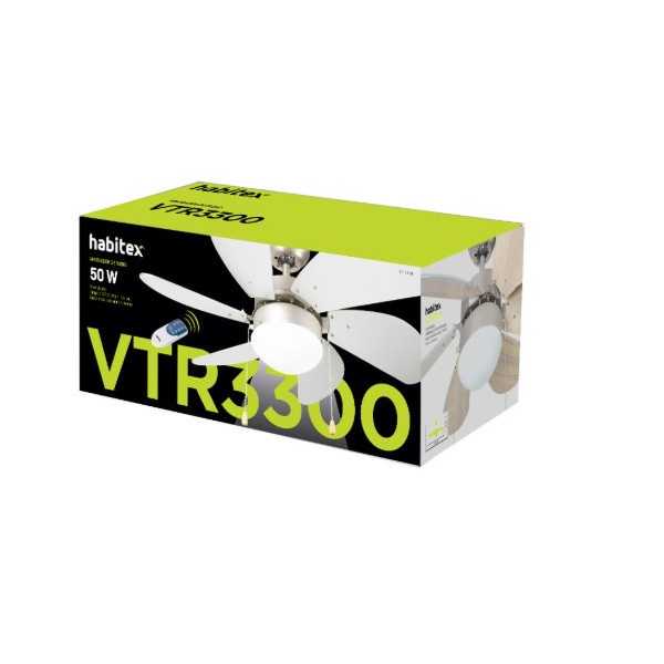 Ventilador de Techo VTR 3300 con Mando a Distancia HABITEX