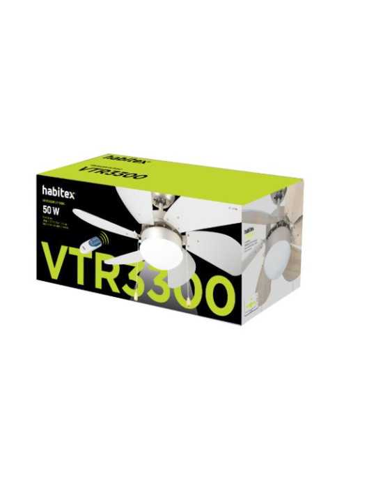Ventilador de Techo VTR 3300 con Mando a Distancia HABITEX