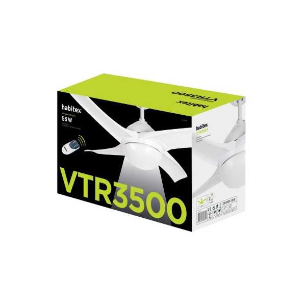 Ventilador de Techo VTR 3500 con Mando a Distancia HABITEX