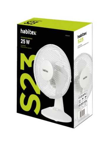 Ventilador Sobremesa S23 Blanco HABITEX 2