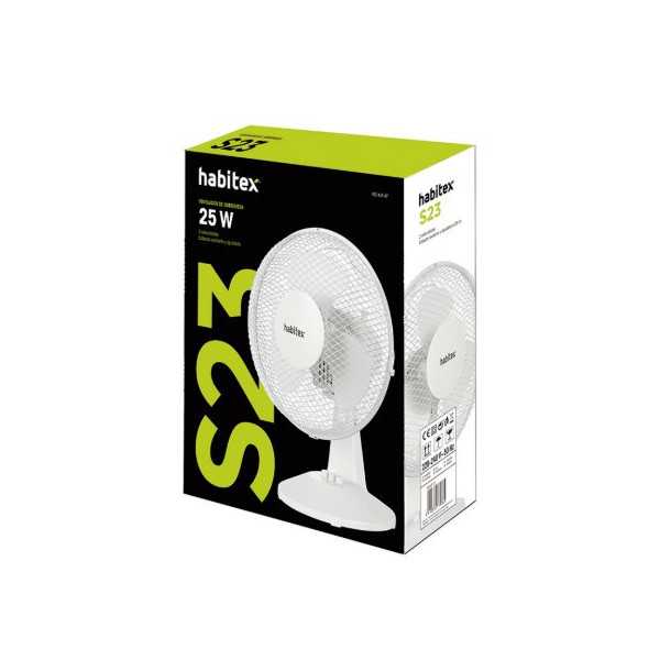 Ventilador Sobremesa S23 Blanco HABITEX