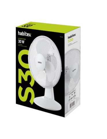 Ventilador Sobremesa S30 Blanco HABITEX 2
