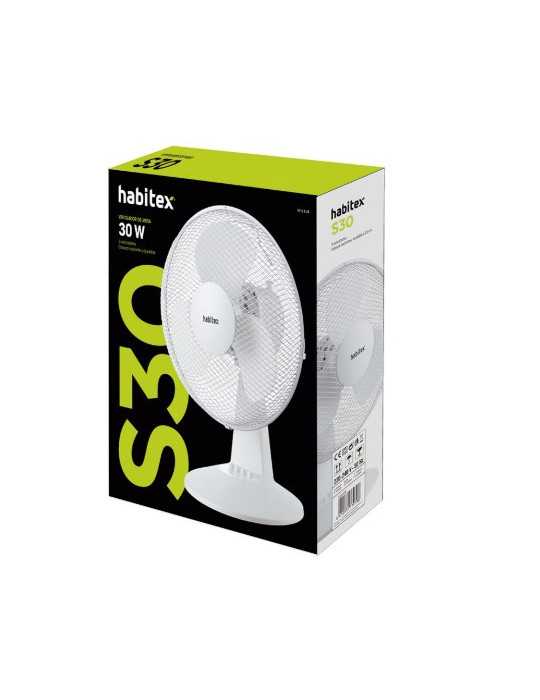 Ventilador Sobremesa S30 Blanco HABITEX