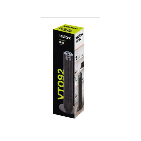 Ventilador Torre 29" Negro HABITEX
