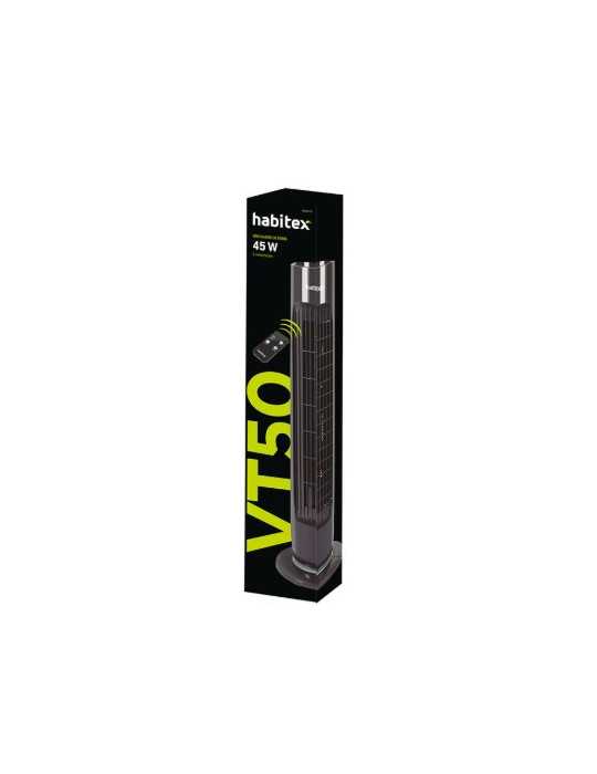 Ventilador Torre VT50 con Mando a Distancia HABITEX