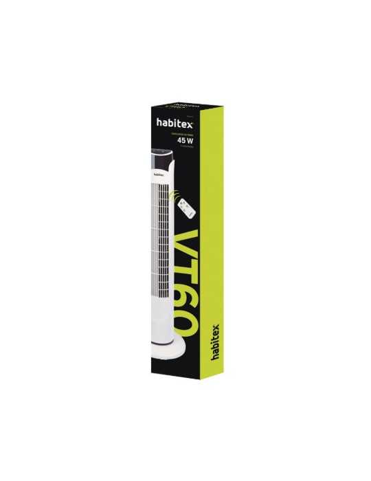 Ventilador Torre VT60 con Mando a Distancia HABITEX