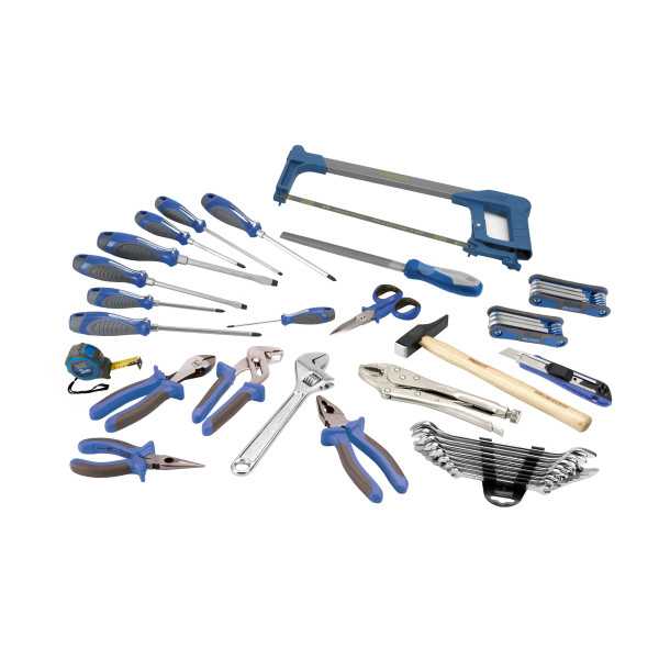 Maleta trolley de aluminio reforzada con 51 piezas de herramientas ALYCO