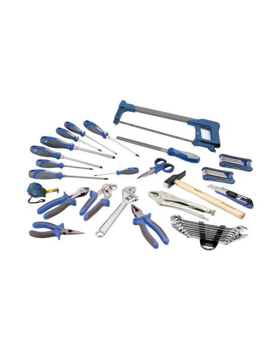 Maleta trolley de aluminio reforzada con 51 piezas de herramientas ALYCO