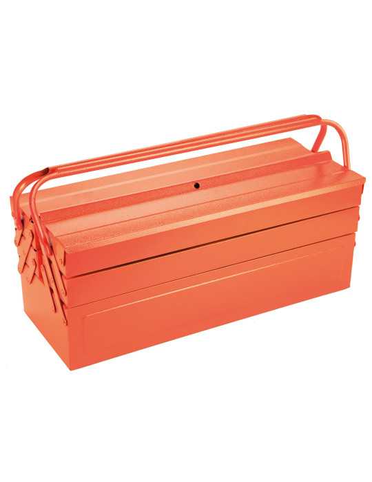 Caja metálica de herramientas de 5 bandejas con 68 piezas ORANGE ALYCO