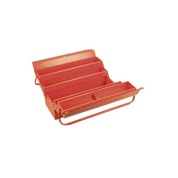 Caja metálica de herramientas de 5 bandejas con 68 piezas ORANGE ALYCO