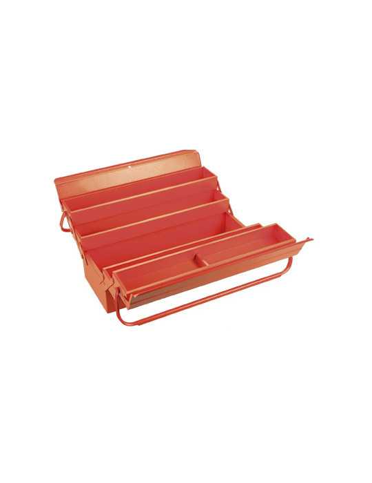 Caja metálica de herramientas de 5 bandejas con 68 piezas ORANGE ALYCO