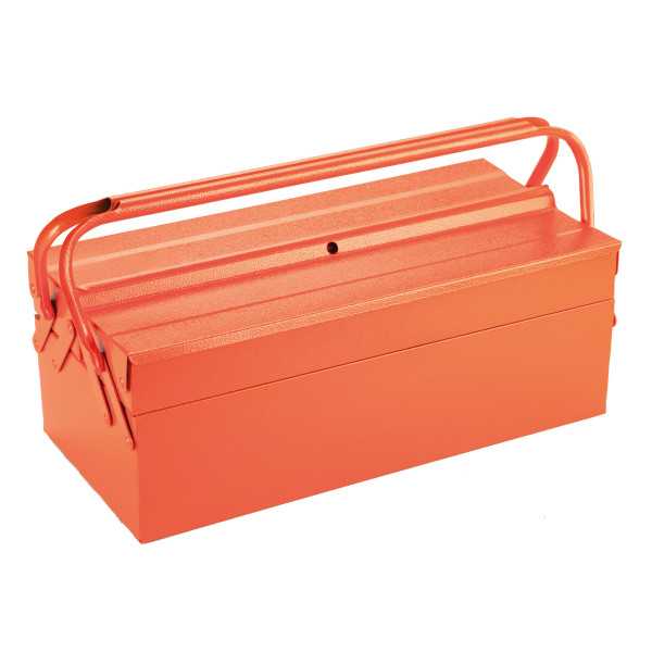 Caja metálica de herramientas de 3 bandejas con 65 piezas ORANGE ALYCO