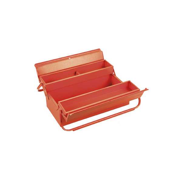 Caja metálica de herramientas de 3 bandejas con 65 piezas ORANGE ALYCO