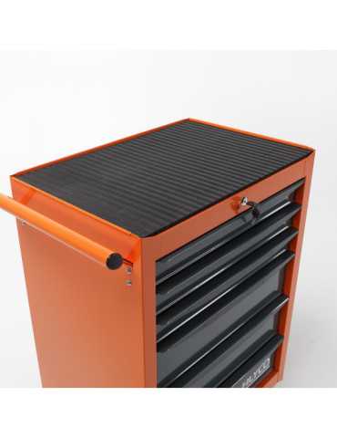 Carro metálico grande de 6 cajones 680x460x1020 mm ORANGE ALYCO 2
