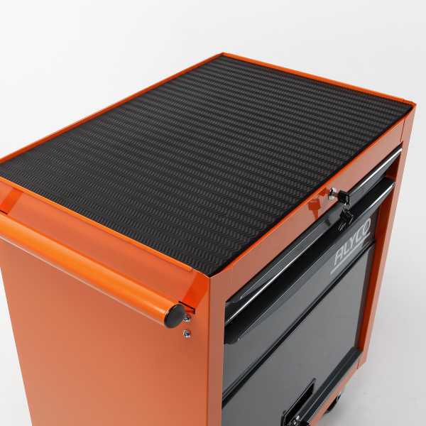 Carro metálico con portón y 2 cajones 678x459x702 mm ORANGE ALYCO