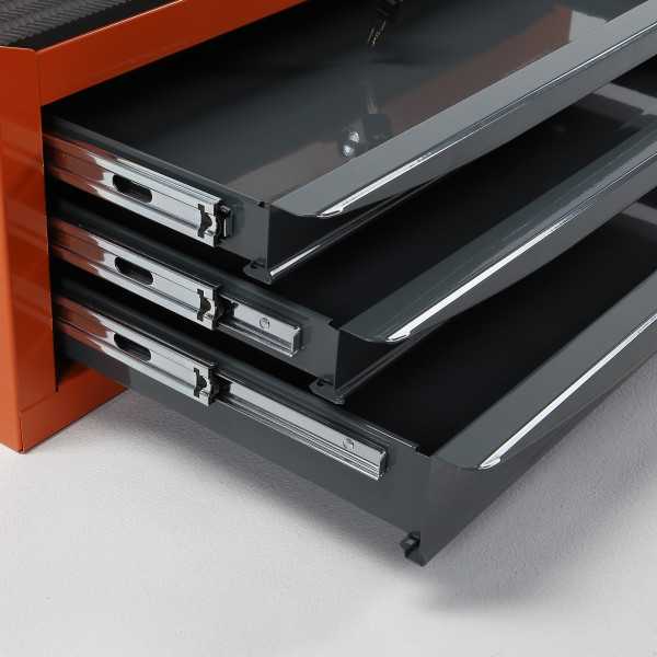 Arcón metálico de 3 cajones 667x439x269 mm ORANGE ALYCO