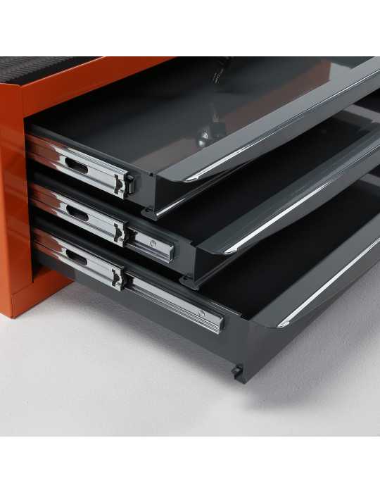 Arcón metálico de 3 cajones 667x439x269 mm ORANGE ALYCO