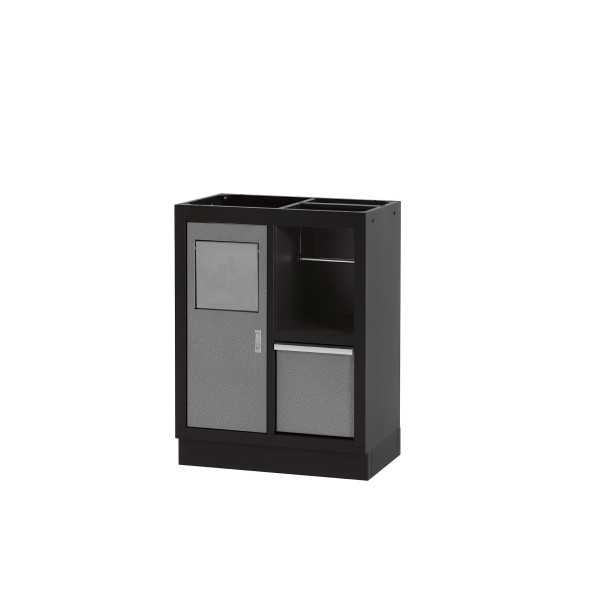Armario base multifunción con portón y soporte para cubo y rollo ALYCO